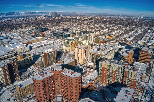 Aerial view of Cherry Creek, Colorado